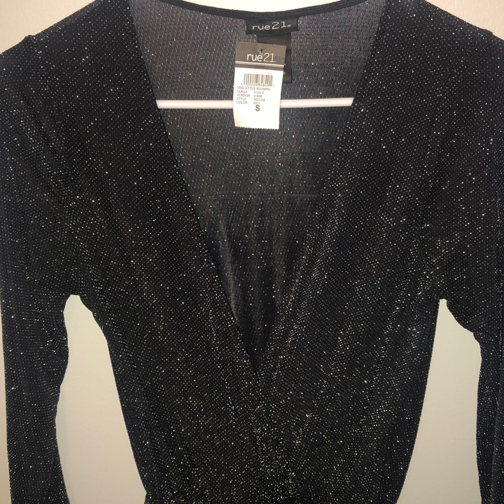 Holiday Party Sparkling Black and Silver Jumpsuit/Romper